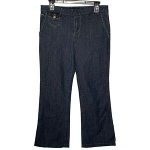 Marc Jacobs jeans flare leg denim trouser pants dark wash womens sz 10 Y2K style
